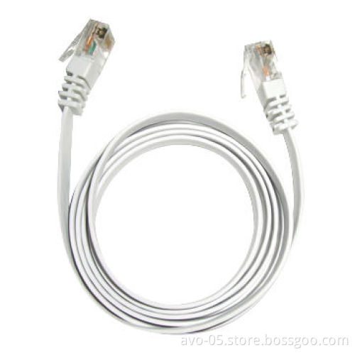 CAT 5 UTP Flat Cable with 4 Pairs 24AWG Stranded Copper